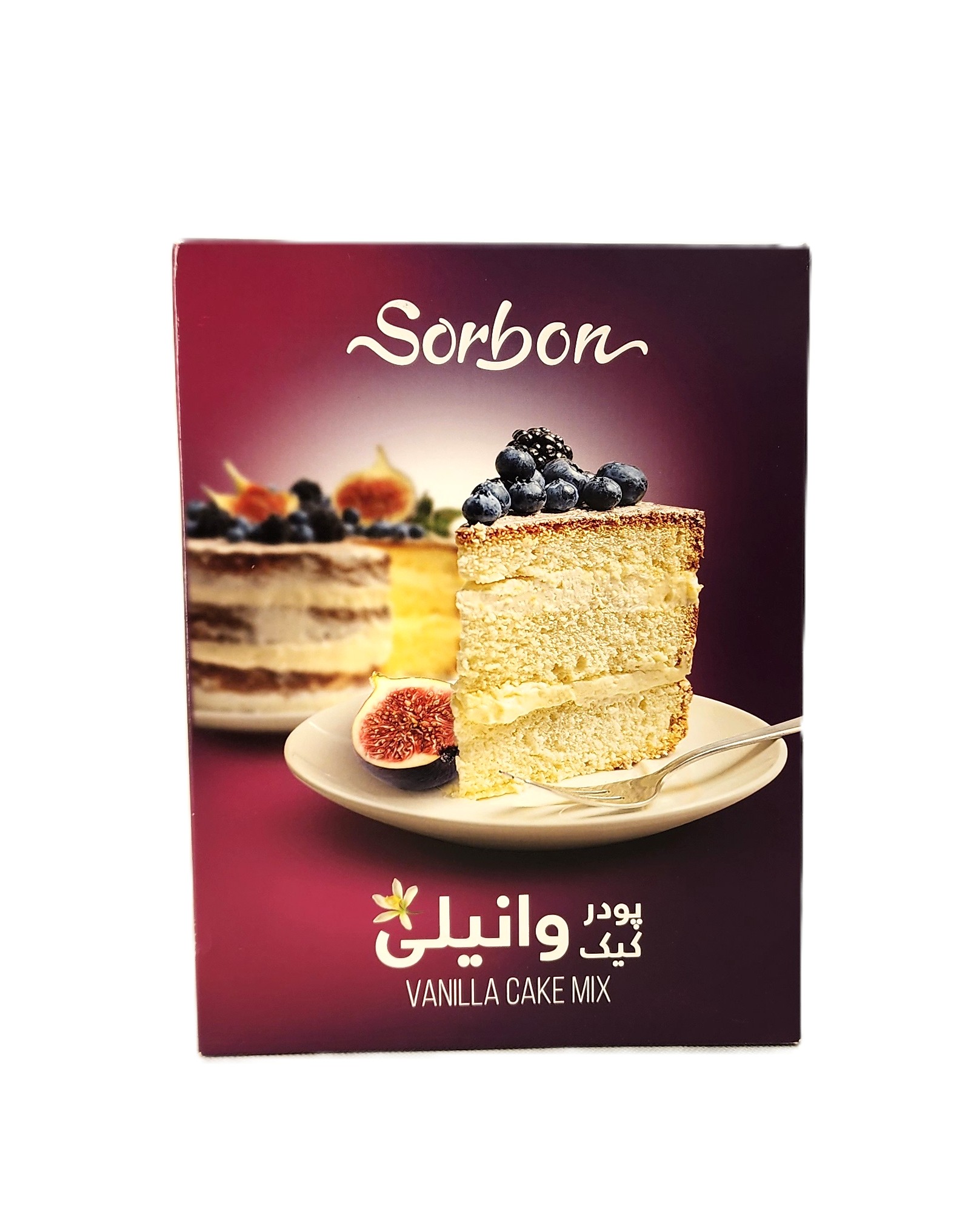 تصویر پودر کیک وانیلی 500 گرمی سوربن 