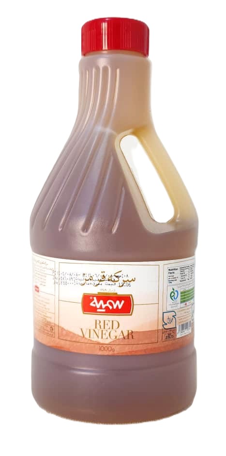 تصویر سرکه قرمز 1000 گرمی سمیه 