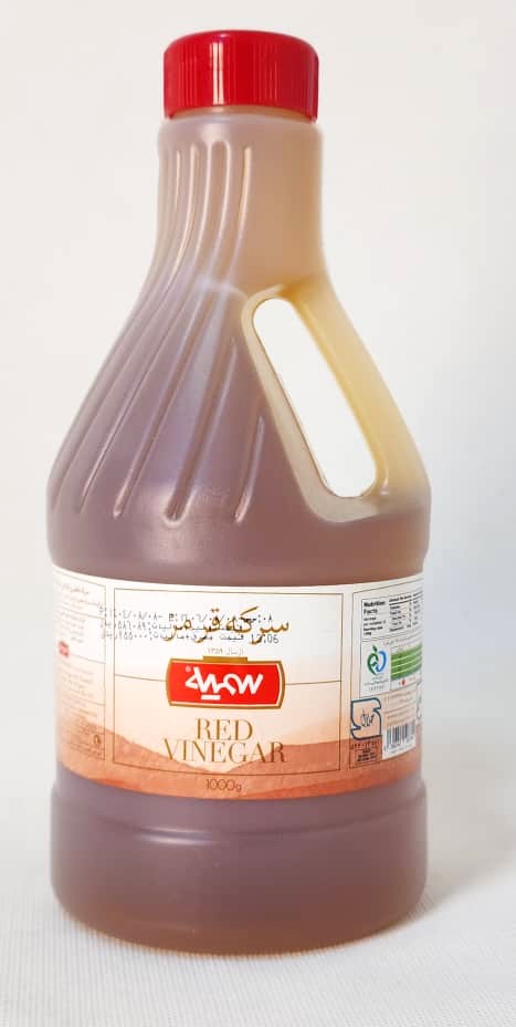 تصویر سرکه قرمز 1000 گرمی سمیه 